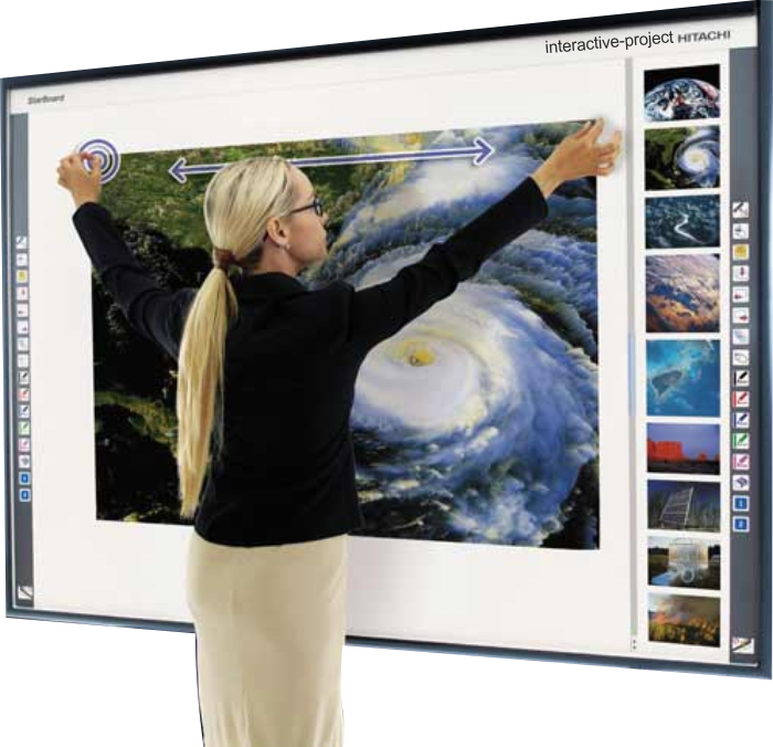 Interactive panel. Доски, фиксирующие сопротивление поверхности при прикосновении.. Доски, фиксирующие электромагнитные импульсы. Interactive Project. Hitachi interactive display hils86204.