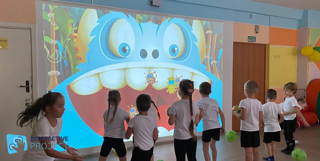 интерактивная стена в детском саду