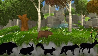 Найди тень животного