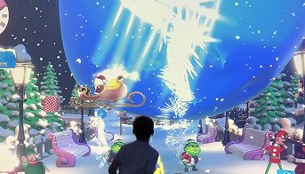 Подарочный хаос попрыгун — интерактивная батутная игра