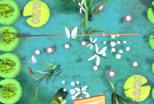 Лягушки едят комаров