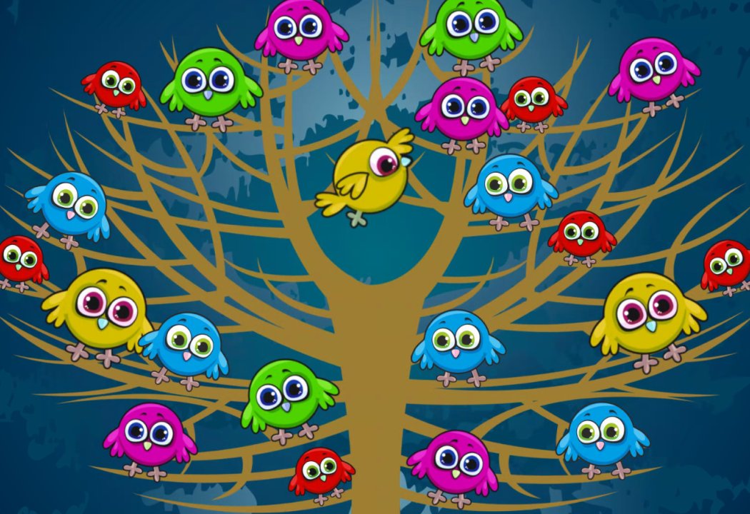 На Ветках птицы