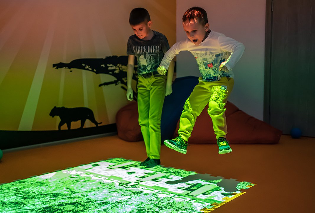 Интерактивный пол в Сафари-парк