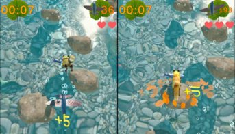 Лиса ловит рыбу — интерактивная игра