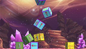 Попади в кубик