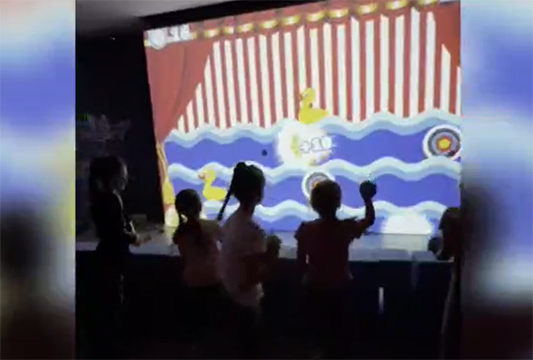 интерактивная стена тир