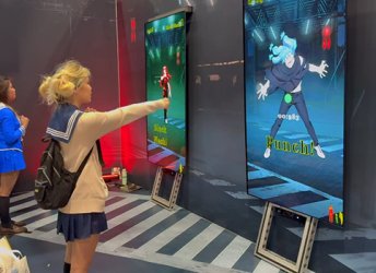 Интерактивный стенд для выставки Японских аниме в LA 2025