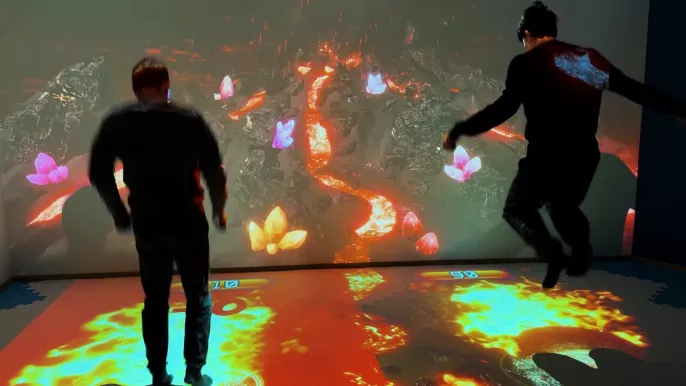 Перепрыгни-Атака вулкана