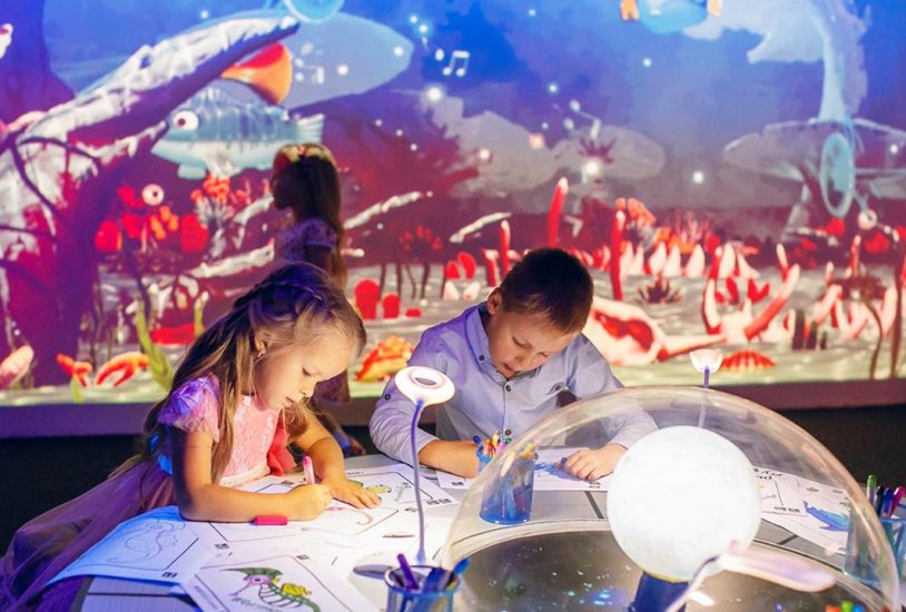 Интерактивная комната с проекцией 360°